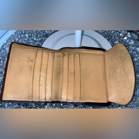 Coach vintage 65th Anniversary legacy Vachetta Woven Kisslock Wallet - Picture 10 of 10